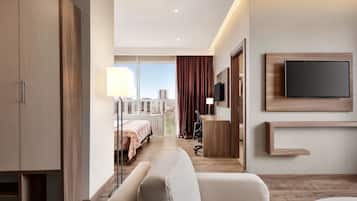 Minibar, in-room safe, desk, blackout curtains