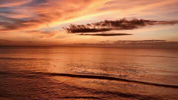 Sun-loungers, beach towels