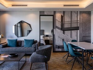 Deluxe Apartment, 2 Bedrooms, Balcony, Mountain View | Living area | Flat-screen TV - The Onyx Apartment Hotel by NEWMARK (Cape Town)