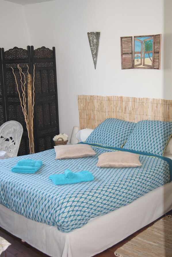Individually decorated, individually furnished, iron/ironing board
