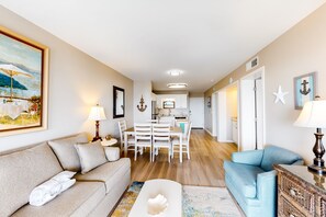 TV, DVD player, books