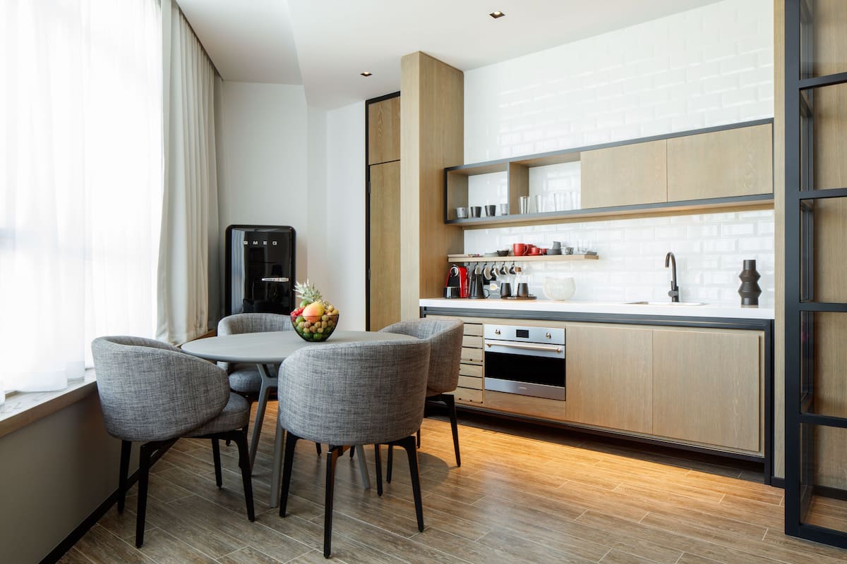 Apartamento | Cocina privada | Máquina de café espresso, cafetera o tetera y frigorífico