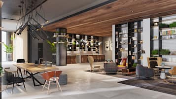 Sala de estar en el lobby