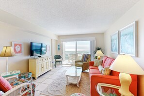 TV, DVD player, books