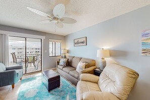 TV, DVD player, books