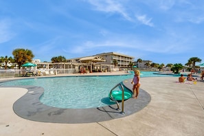 Indoor pool, a heated pool