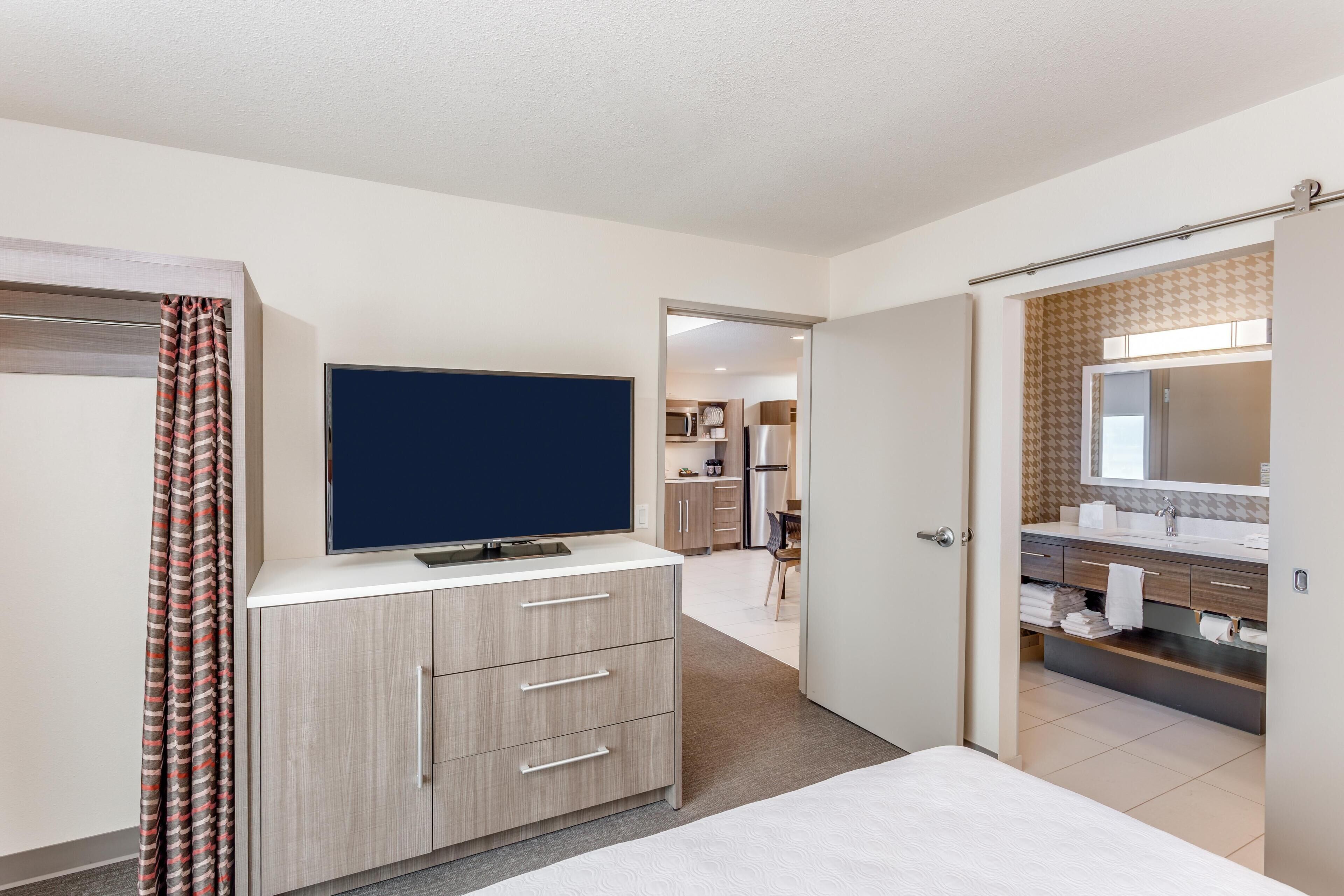Suite, 1 Bedroom, Non Smoking | Private kitchen | Full-sized fridge, microwave, dishwasher, toaster