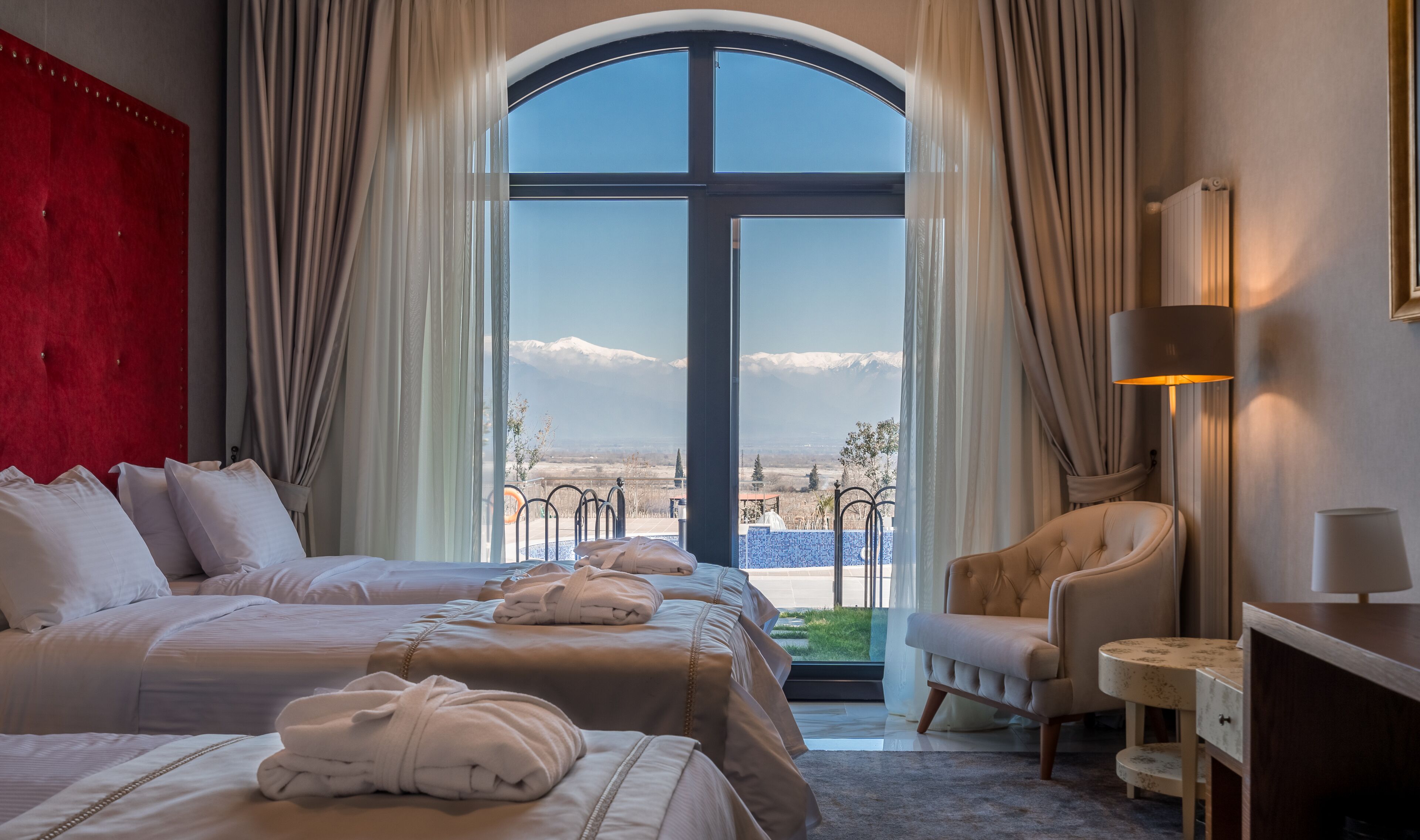 premium bedding, memory-foam beds, minibar, in-room safe