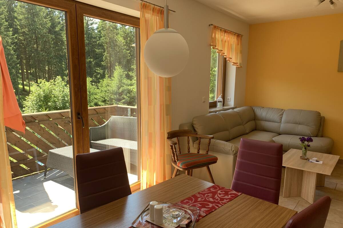 Familienapartment, 1 Schlafzimmer, Nichtraucher, Balkon | Balkon