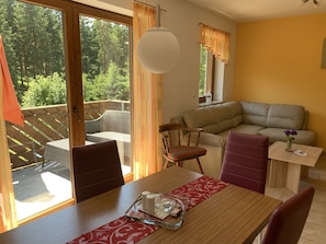 Familienapartment, 1 Schlafzimmer, Nichtraucher, Balkon | Balkon