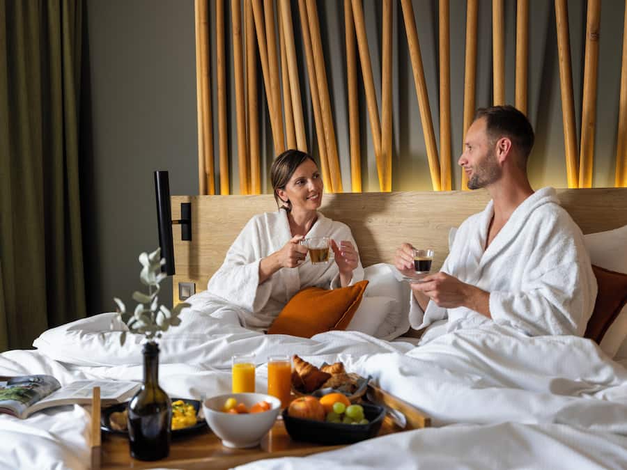 Daily buffet breakfast (EUR 22 per person)