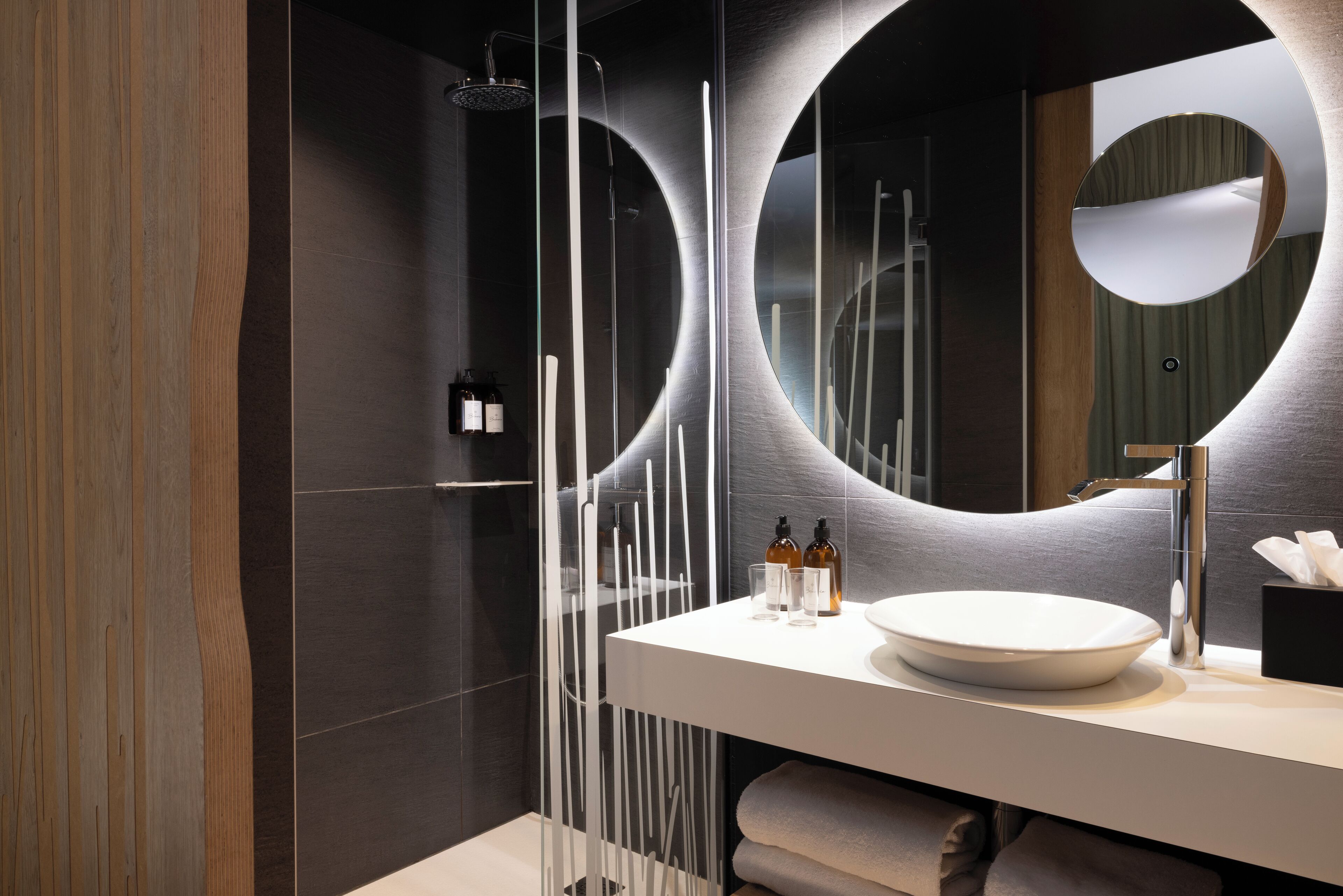 free toiletries, hair dryer, bathrobes, towels