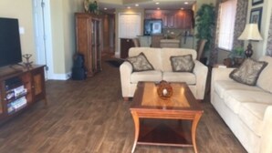 Room | Living room - Great ocean Views - 3 BR 3 BA - Sanibel 302 (Daytona Beach Shores)