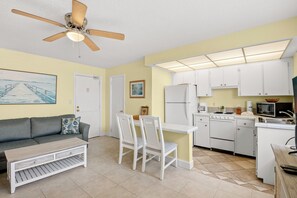 TV - 🌅 Gulf Winds 1BR Condo — Sunset Views & King Comfort on the Second Floor (ST PETE BEACH)