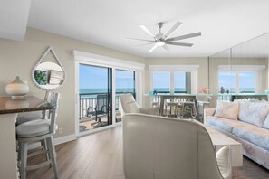 TV, DVD player, stereo