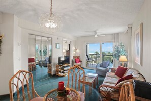 TV, DVD player, stereo