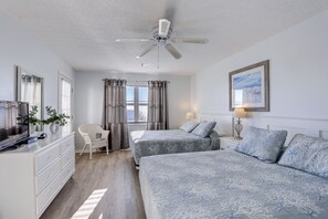 2 makuuhuonetta, silitysrauta/-lauta, ilmainen Wi-Fi, vuodevaatteet