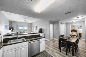 Fridge, microwave, oven, stovetop - 🌅 Madeira Bay Resort – Spacious 3-Bedroom Condo with Marina Views & Pet-Friendly Comfort (Madeira Beach)