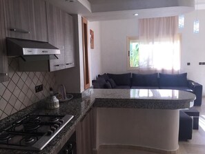 Villa | Private kitchen | Fridge, oven, stovetop, dishwasher