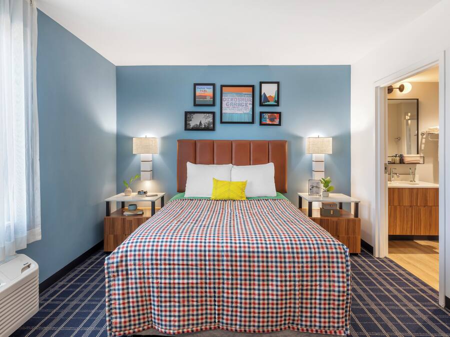 Desk, blackout curtains, iron/ironing board, free WiFi