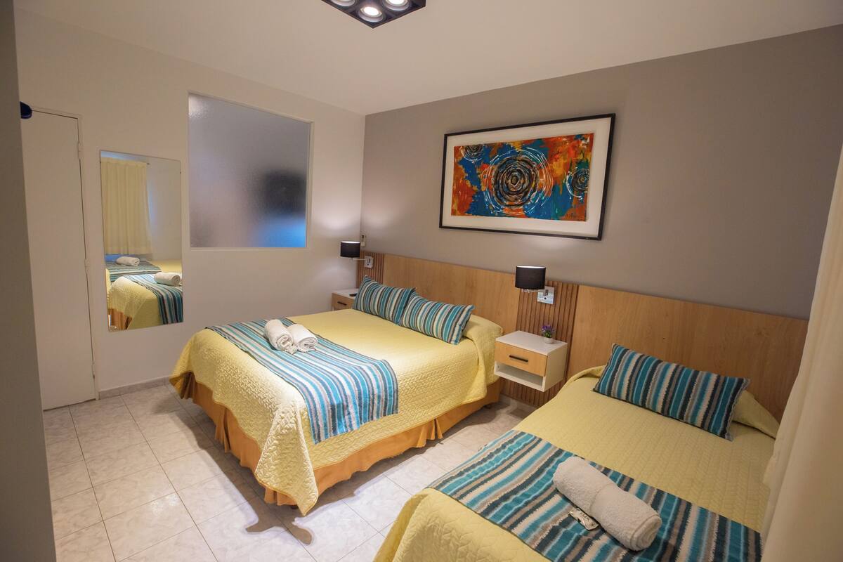 1 habitación, caja de seguridad en la habitación y insonorización