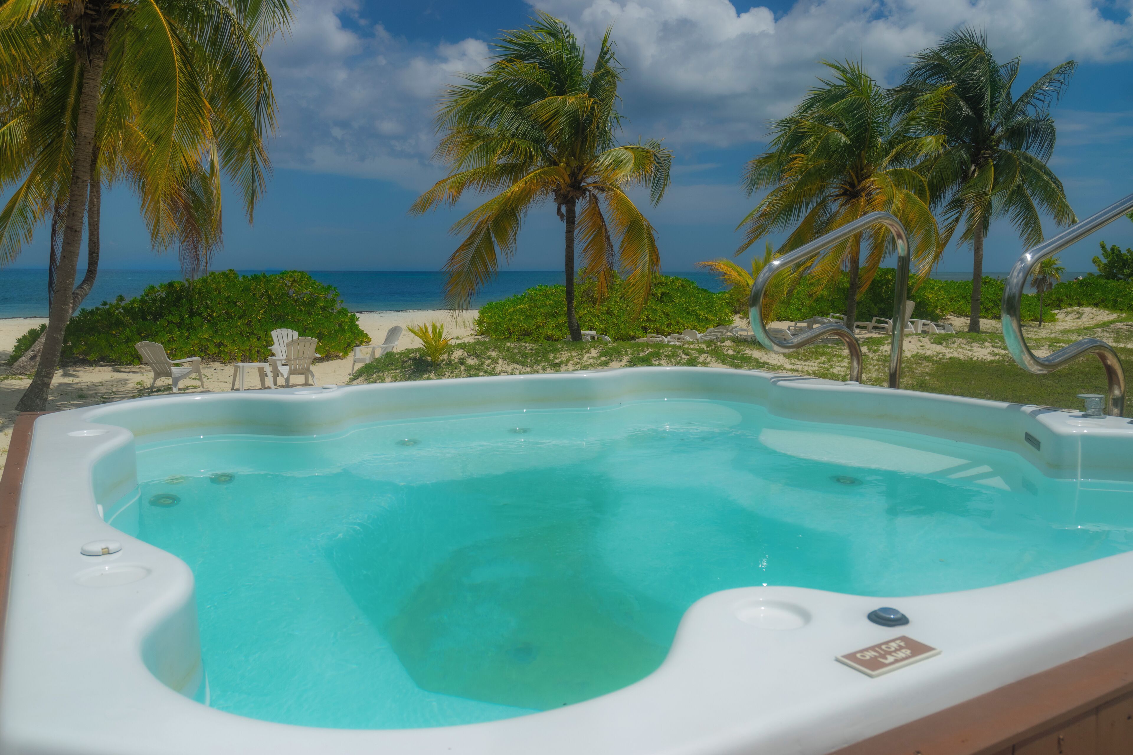 On the beach, beach towels