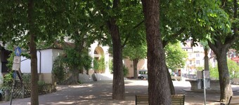 Romantic, listed holiday apartment in Freiburg-Herdern on the church square
