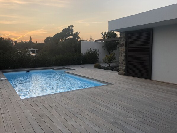 Outdoor pool - Superb Californian villa (Grimaud)