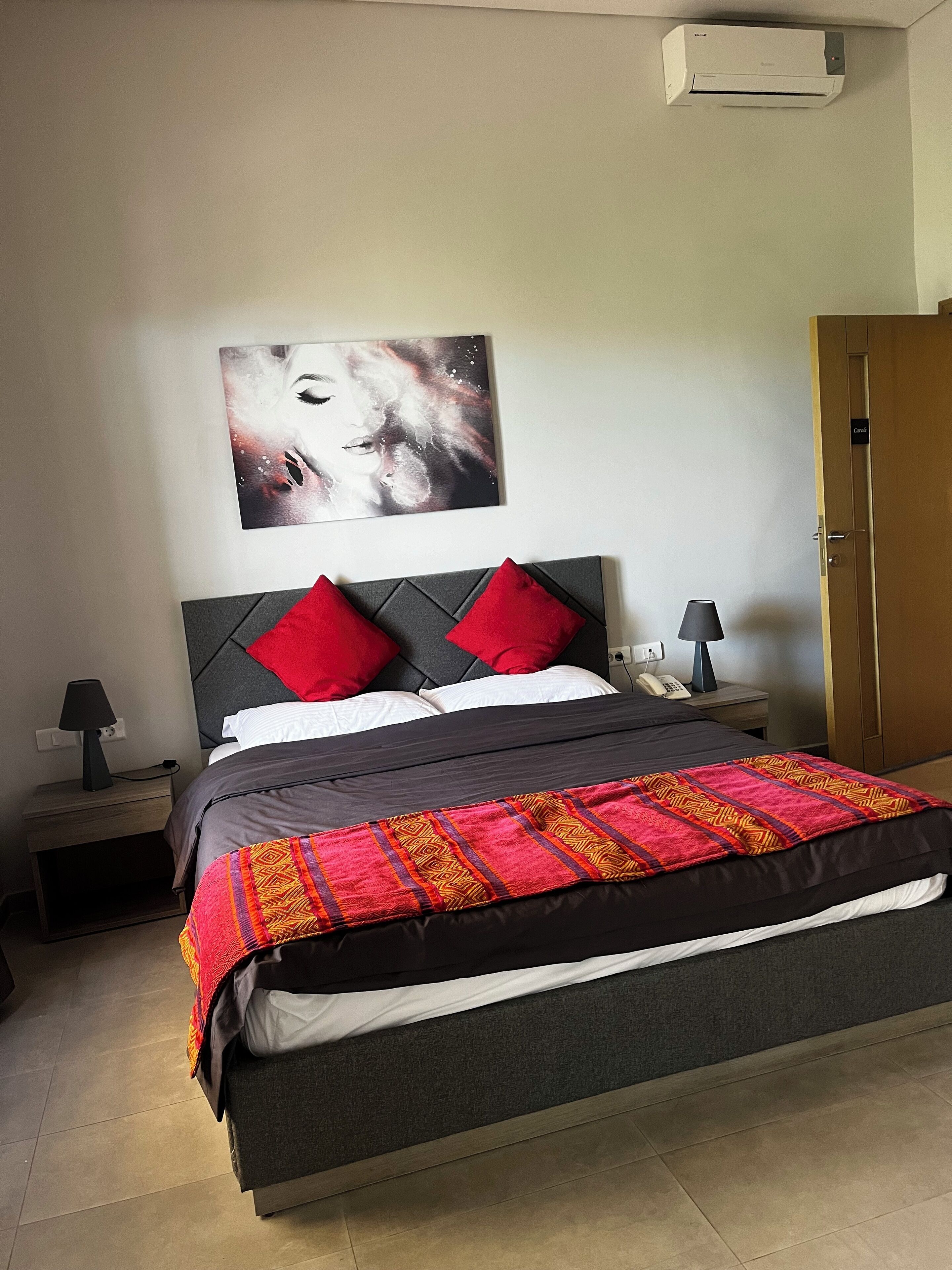 Phòng Superior, 1 giường cỡ queen, quang cảnh núi | Bộ trải giường bằng vải cotton Ai Cập, bộ đồ giường cao cấp 