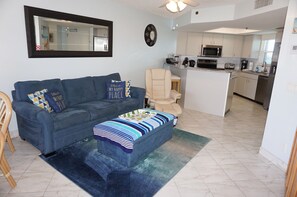 TV, DVD player, stereo