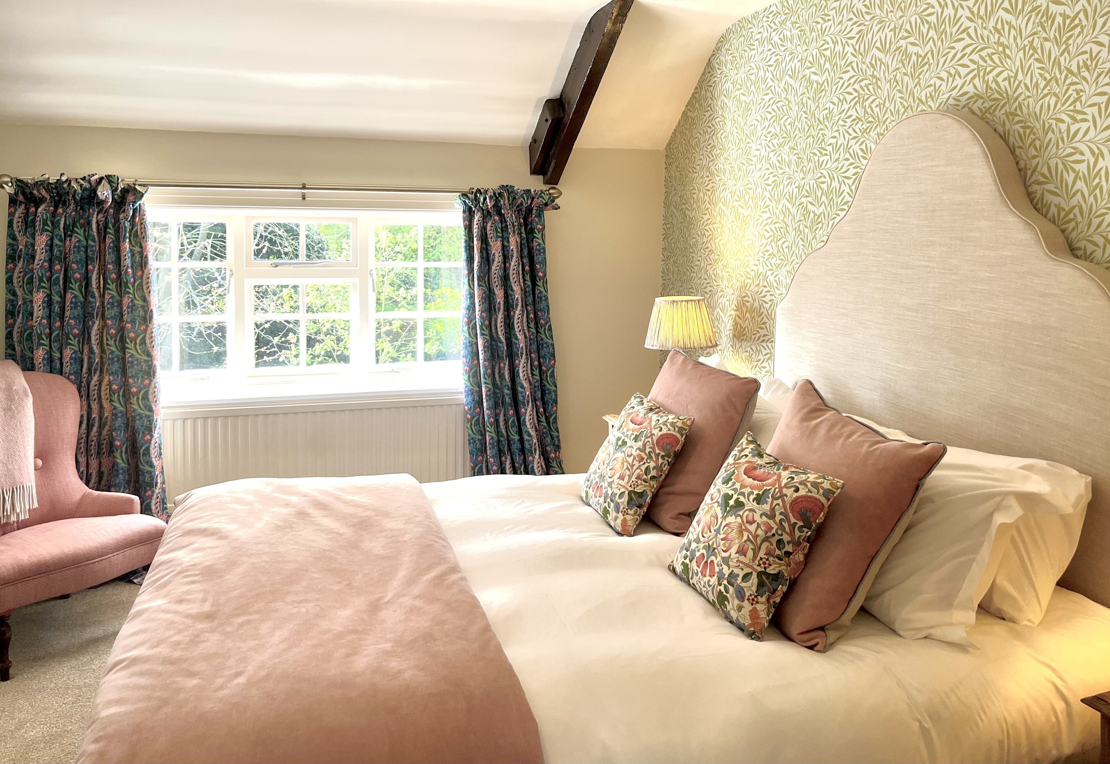 Hypo-allergenic bedding, individually decorated, individually furnished