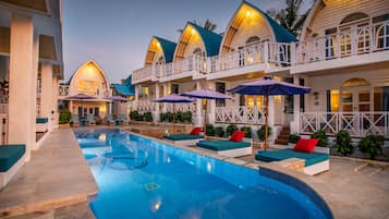 Deluxe Double Room, Pool Access | In-room safe, desk, soundproofing, free WiFi