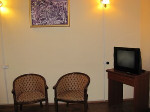 Deluxe Double Room, Non Smoking, Private Bathroom | Room amenity - Lucky Travelers Room - hostel (Tbilisi)