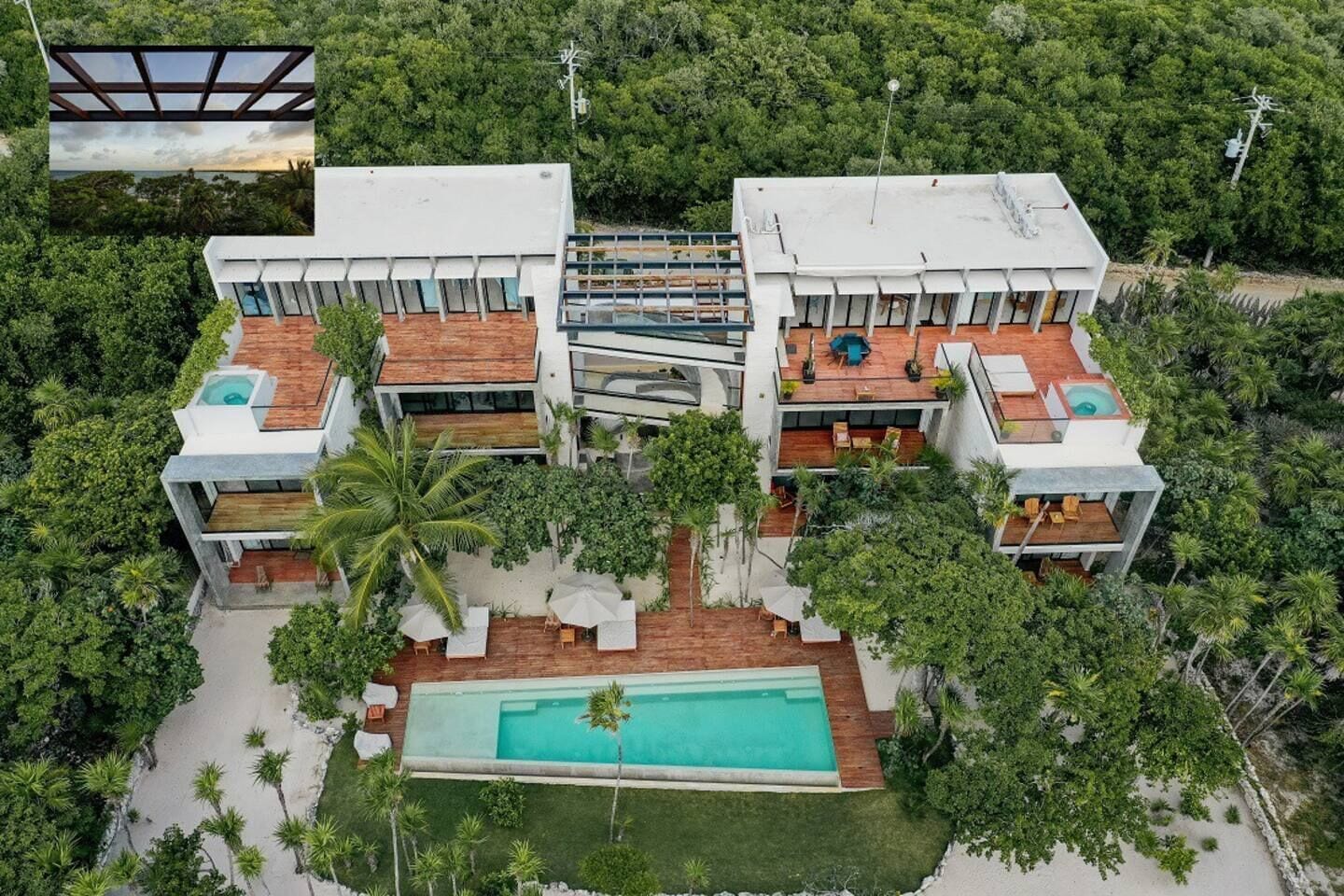 Façade de l’hébergement