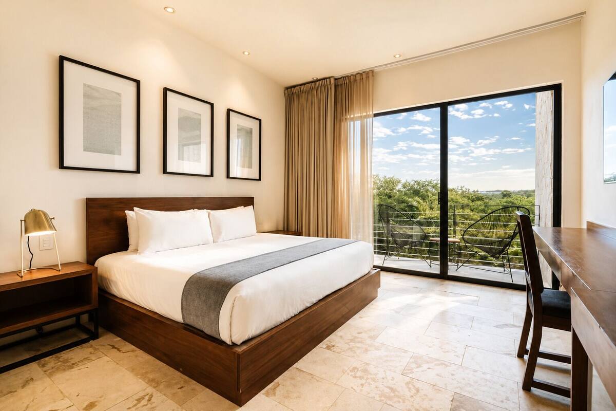 King Room | Ropa de cama de alta calidad y caja de seguridad en la habitación