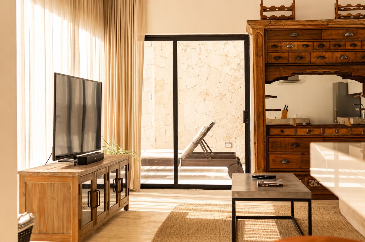 Two Bedroom Suite | Living area | 55-inch Smart TV with digital channels, TV