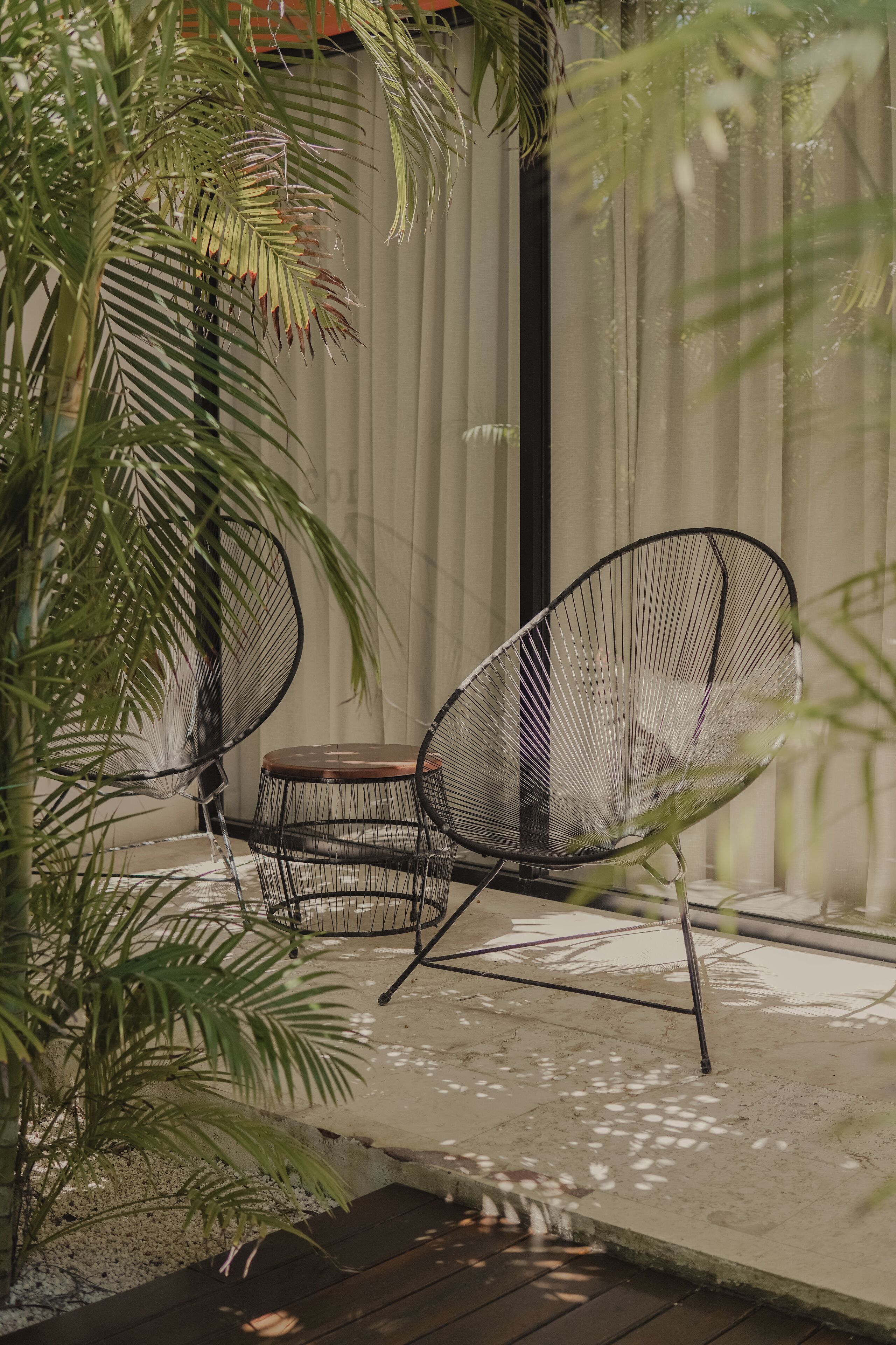 deluxe room with two queen beds | terrace/patio