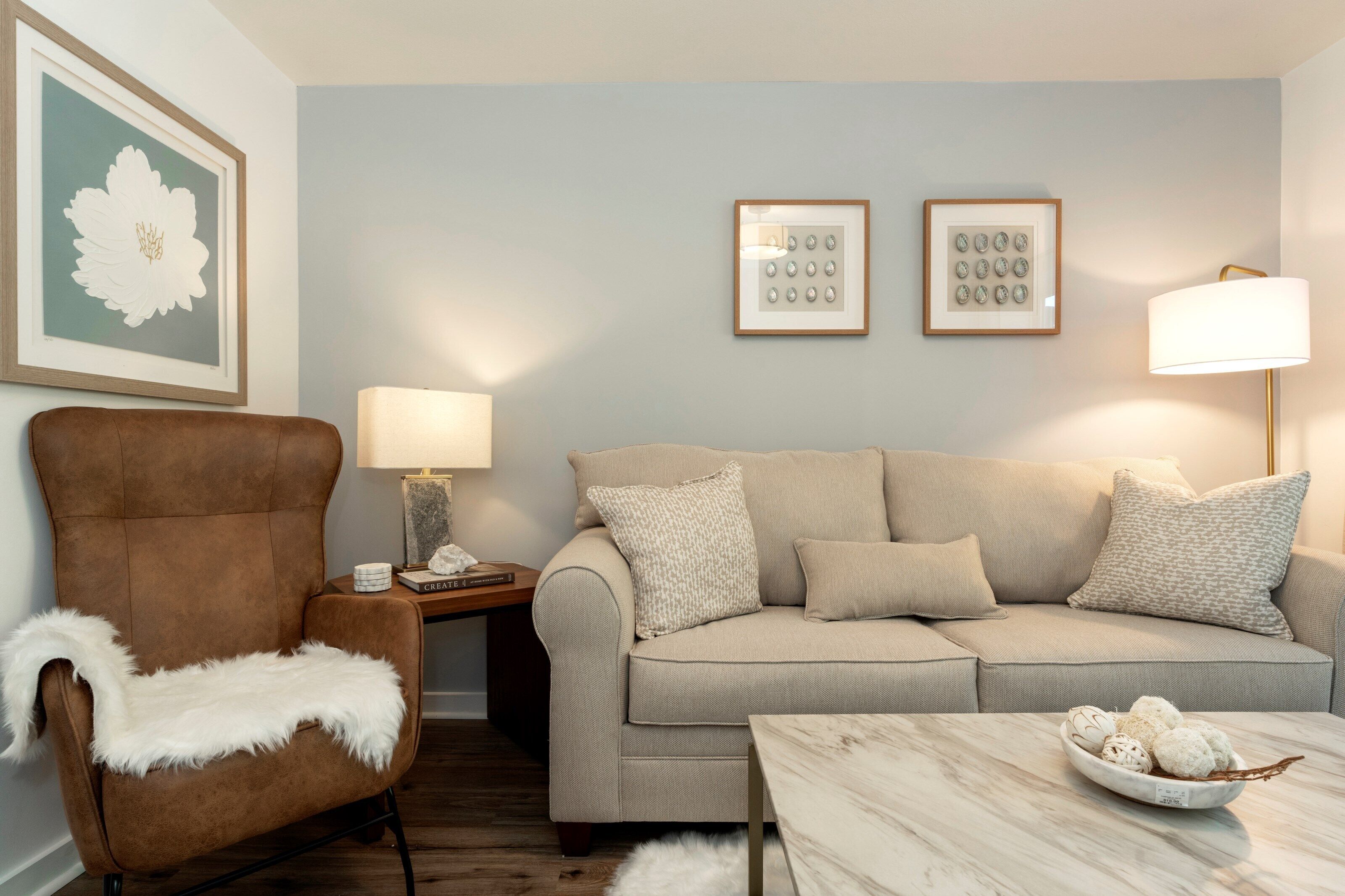 Appartement, 1 queensize bed met slaapbank, kitchenette | Woonruimte