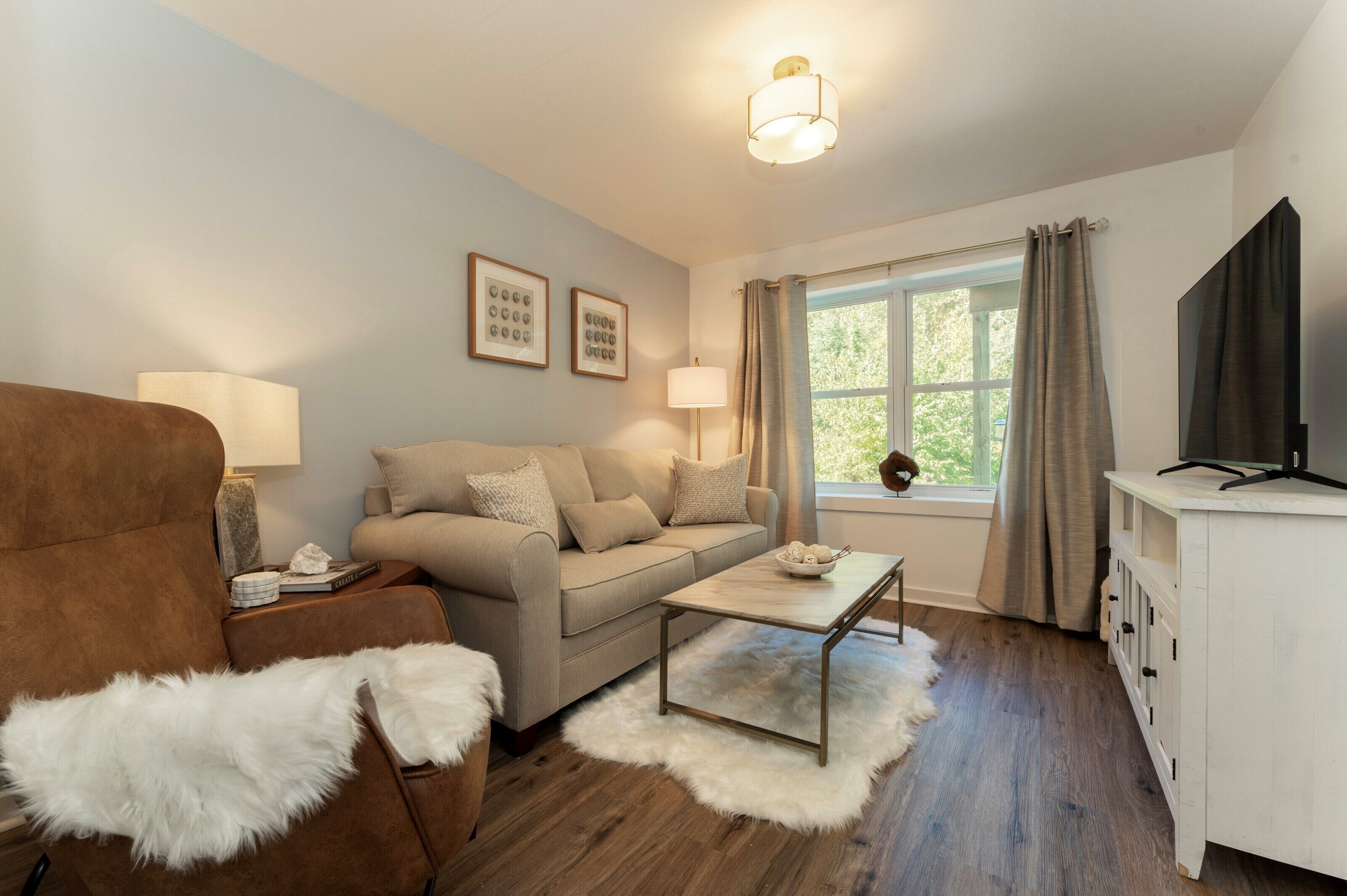 Apartment, 1 Queen Bed with Sofa bed, Kitchenette | Living area