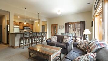 TV, fireplace, DVD player