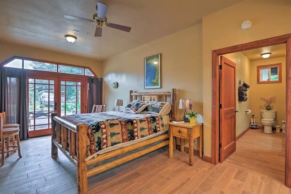 New Guest Suite with Custom Log Furniture and Hand Made Cabinets