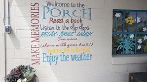 A wall with a list of activities like reading, listening to music, and watching butterflies. - Historic Building, Quiet Location in Beautiful Lancaster County, Stella Side (Terre HIll)