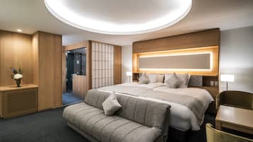 华丽双床房, 多张床, 无烟房 (Frosted Glass) | 1 多间卧室、高档床上用品、羽绒被、迷你吧