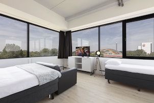 Panoramic Triple Room, Multiple Beds, Non Smoking, Kitchen | Living area | Smart TV, Netflix