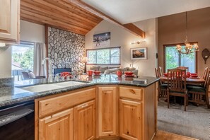 Interior - Corner Condo with Shared Hot Tub! Near Free Shuttle to Town! (Mammoth Lakes)