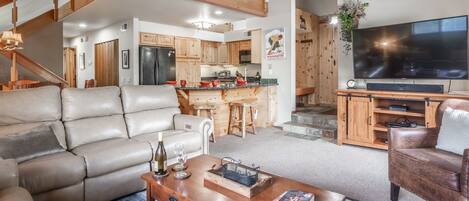 Télévision, cheminée