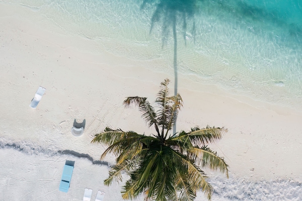 Beach nearby, white sand