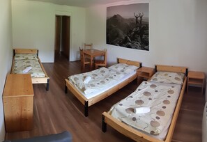 Habitación triple económica | Escritorio, insonorización, wifi gratis y ropa de cama