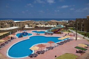 3 outdoor pools, sun loungers - Aura Resort Sidi Abdel Rahman - El Alamein (El Alamein)