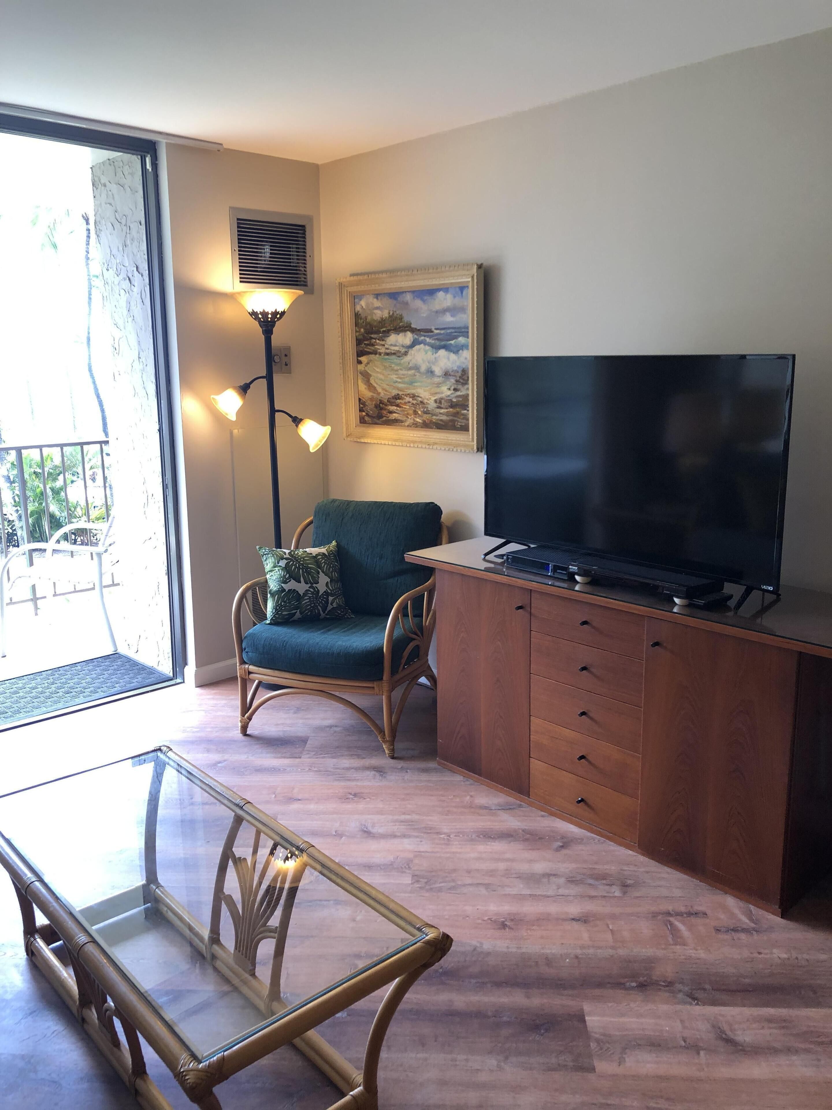 Smart TV, DVD player, books